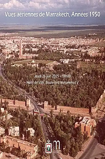 Vues aériennes de Marrakech, années 1950