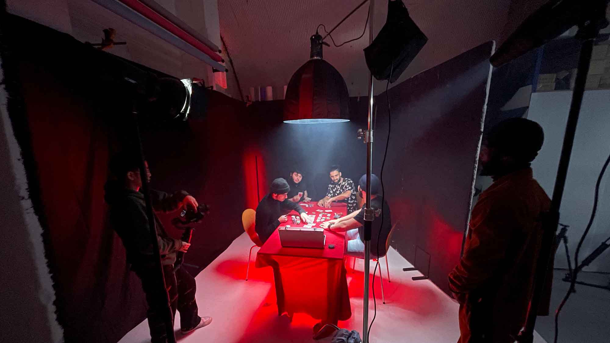 music video poker room scene