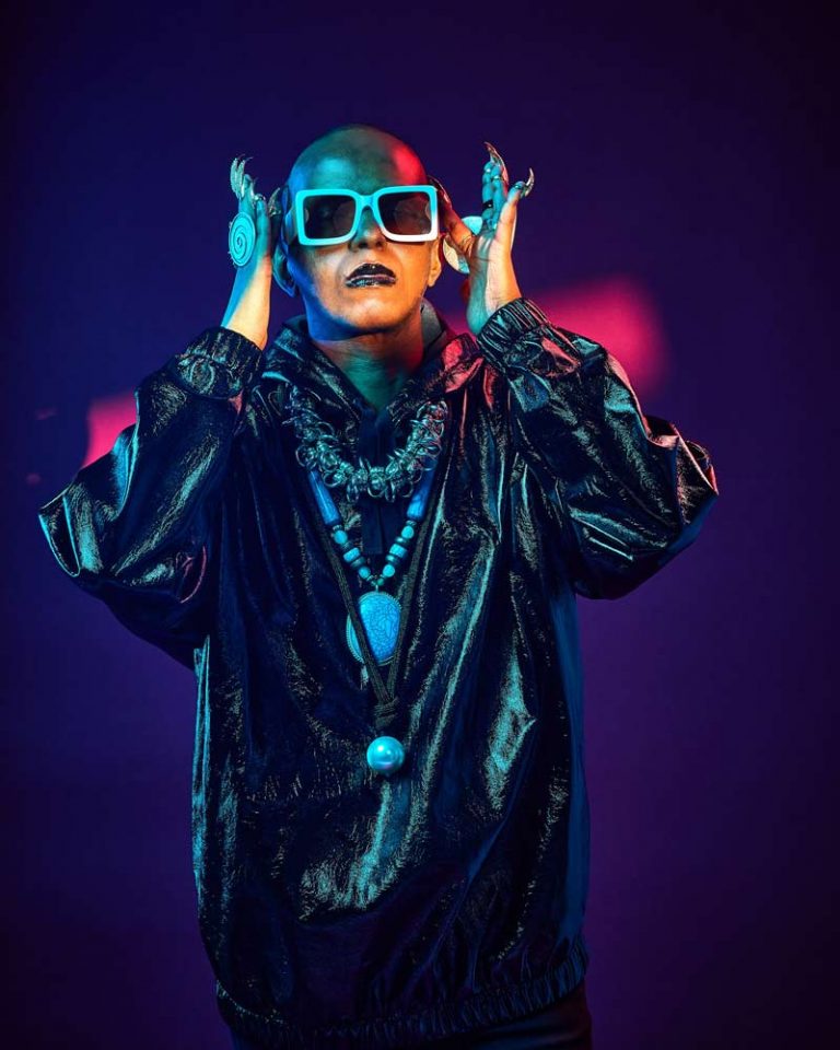 creative gel portrait photography