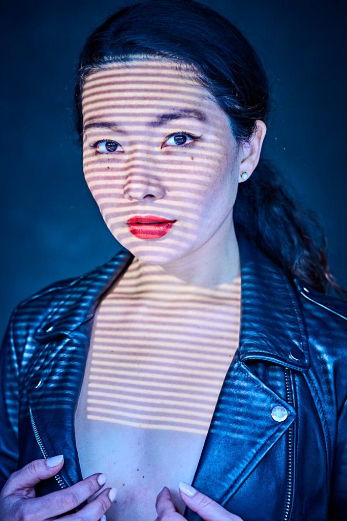 gobo photography using venetian blind pattern