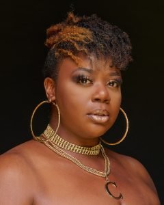 beauty portrait of singer