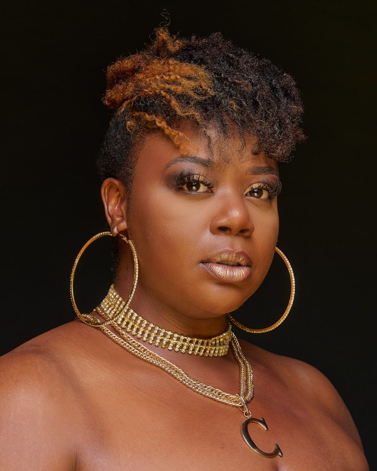 beauty portrait of singer