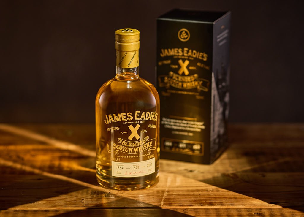 gobo photography for products using two stripes