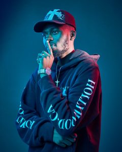 colourful promo portrait of singer