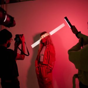 drum and bass DJ portrait