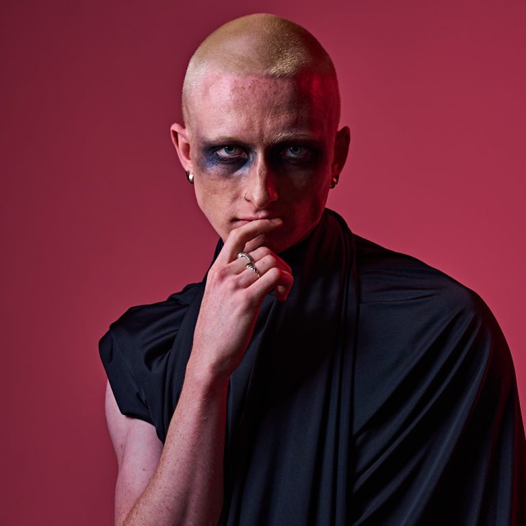 mysterious male model fashion photograph